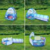 Play Tent, Crawl Tunnel & Ball Pit with Basketball